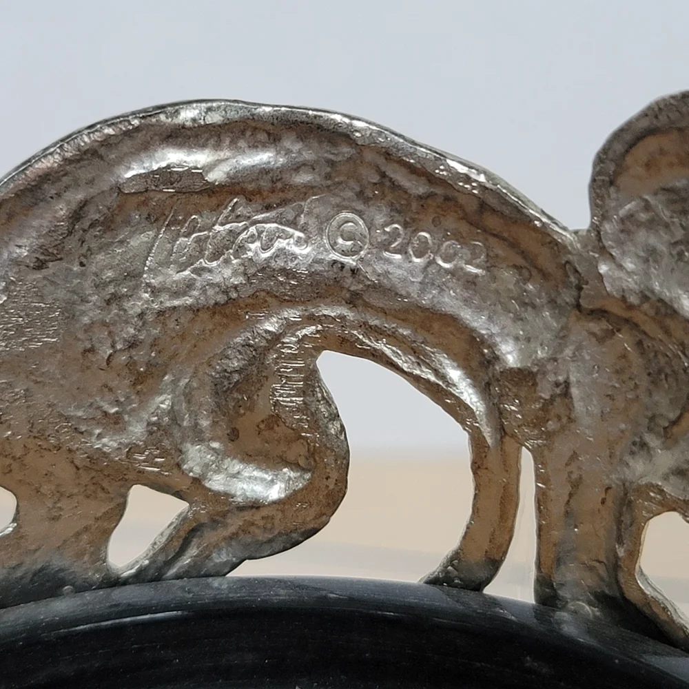 Vintage Arthur Court Monkey Wine Champagne Coaster Signed Limited Edition 2002